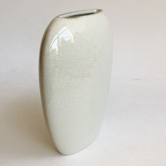 Vintage Asian Japanese Vase Porcelain Flower Cart Cream Pink Small Made in Japan - Picture 6 of 16